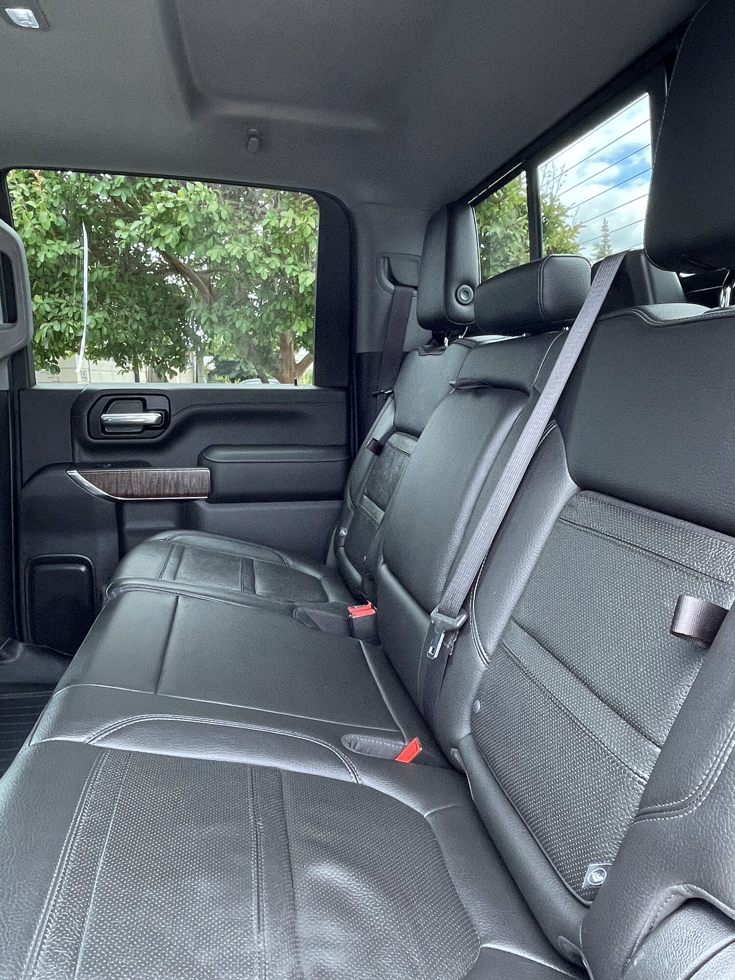 Clean rear seats after interior detail