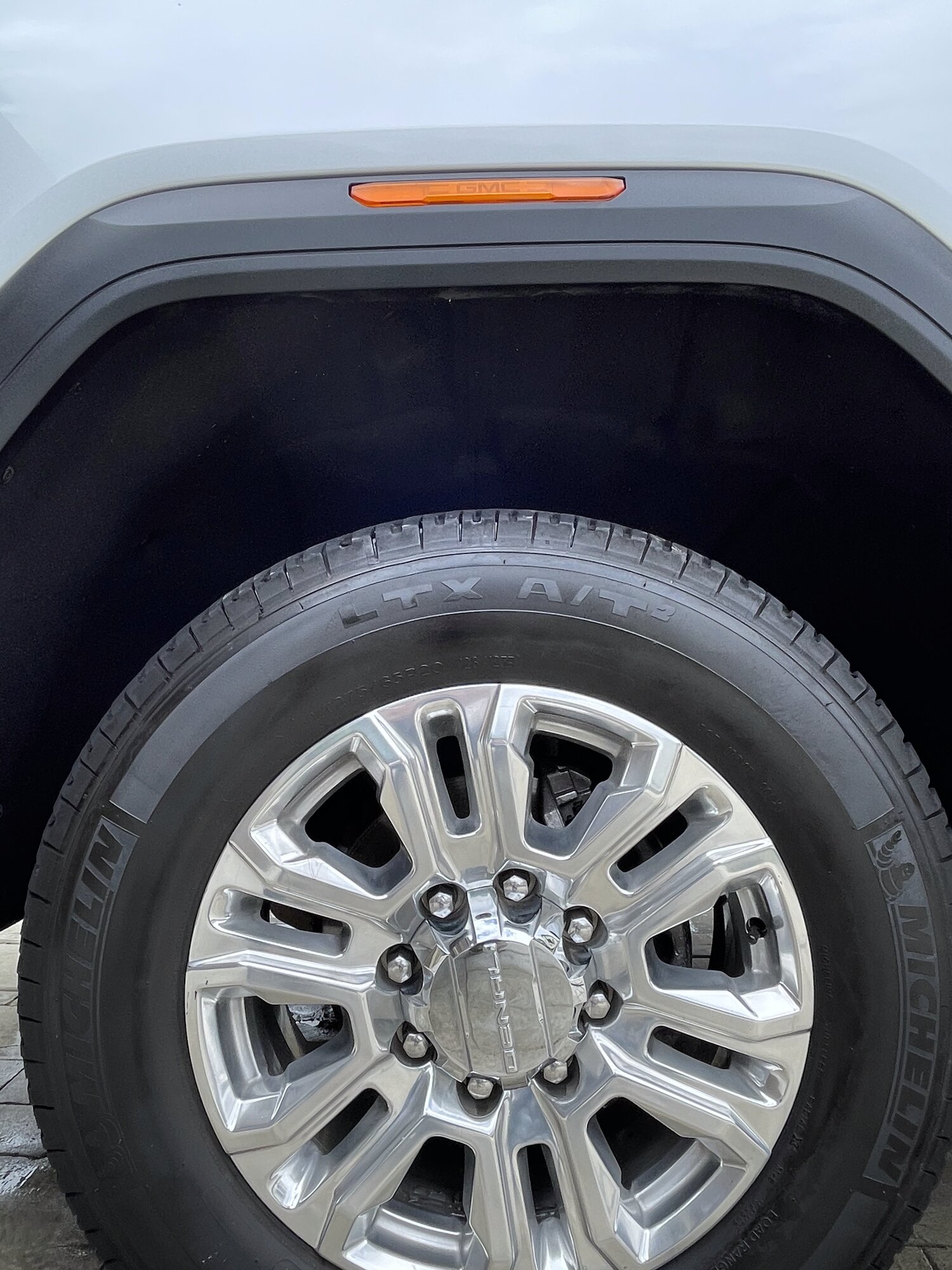 Wheel before exterior detailing