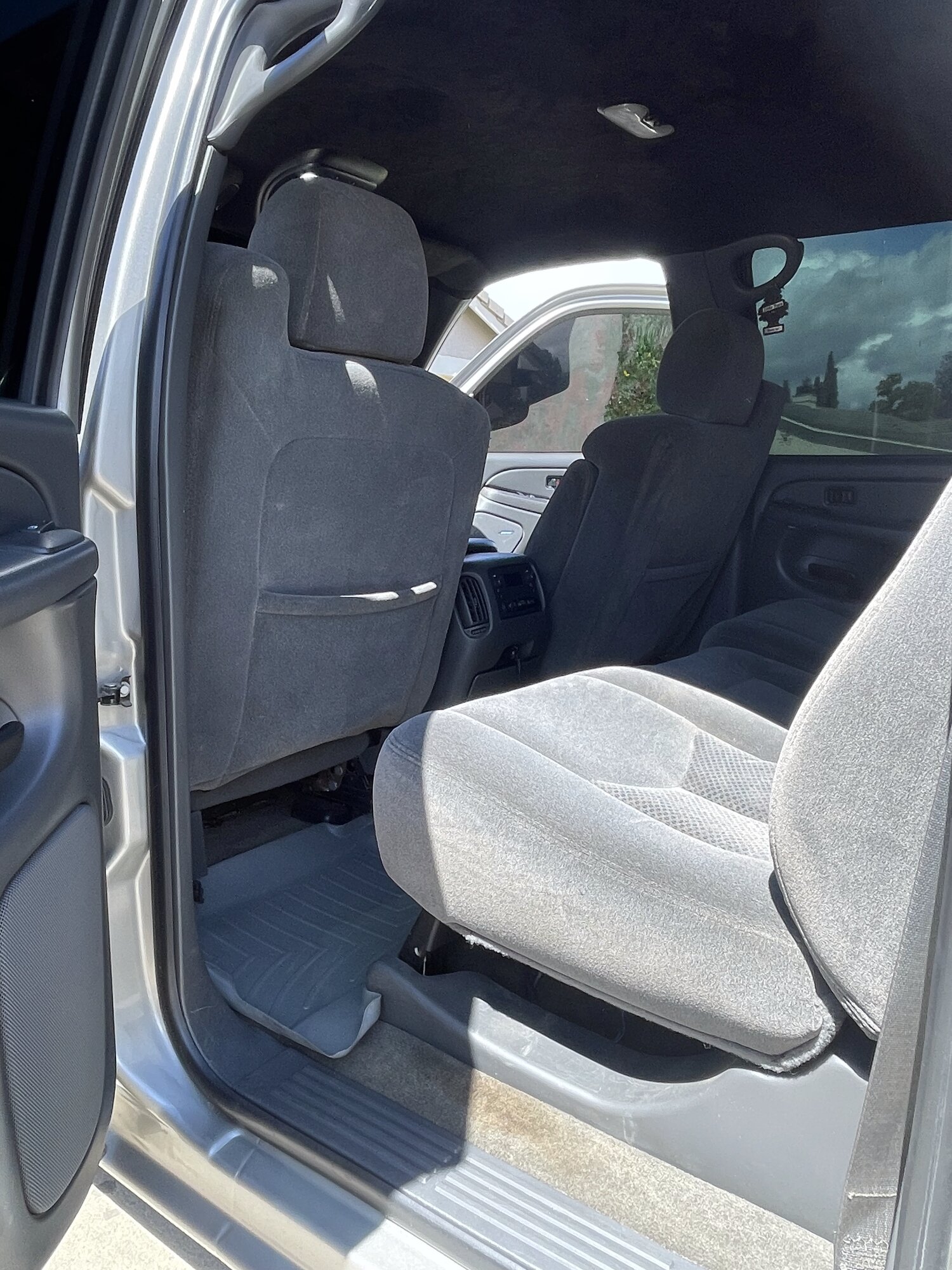 Clean rear seating area after interior detail